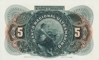 São Tomé and Príncipe 5 Escudos, 1935 reverse