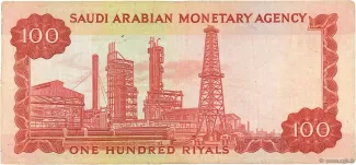 Saudi Arabia 100 Riyals, 1379 reverse