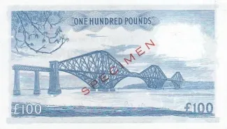 Scotland 100 Pounds, 1957 reverse