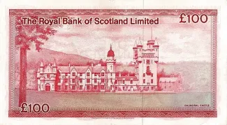 Scotland 100 Pounds, 1972-1980 reverse