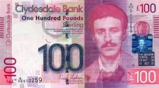 Scotland 100 Pounds, 2009 obverse