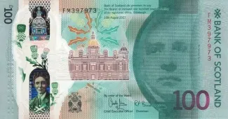 Scotland 100 Pounds, 2021 obverse