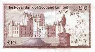 Scotland 10 Pounds, 1972-1981 reverse