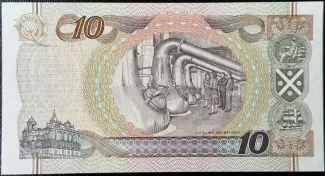 Scotland 10 Pounds, 1995-2006 reverse