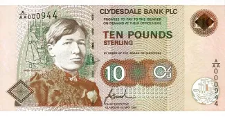 Scotland 10 Pounds, 1997-2004 obverse