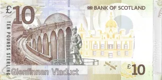 Scotland 10 Pounds, 2016 reverse