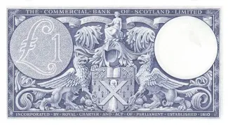 Scotland 1 Pound, 1954-1958 reverse