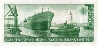 Scotland 1 Pound, 1961-1963 reverse