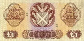 Scotland 1 Pound, 1968-1969 reverse