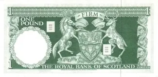 Scotland 1 Pound, 1969-1970 reverse