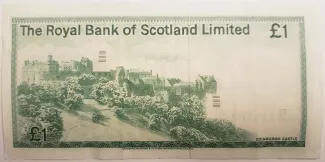 Scotland 1 Pound, 1972-1981 reverse