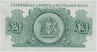 Scotland 20 Pounds, 1951-1962 reverse