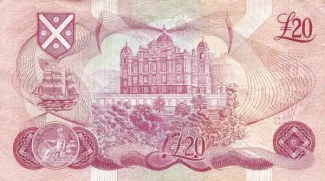 Scotland 20 Pounds, 1970-1987 reverse