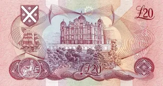 Scotland 20 Pounds, 1991-1993 reverse