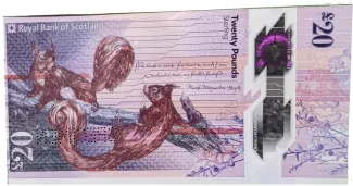 Scotland 20 Pounds, 2021 reverse