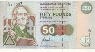 Scotland 50 Pounds, 1996-2003 obverse