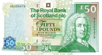 Scotland 50 Pounds, 2005 obverse