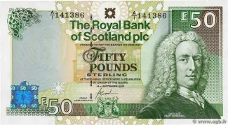 Scotland 50 Pounds, 2005 obverse