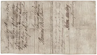 Scotland 5 Pounds, 1780 reverse