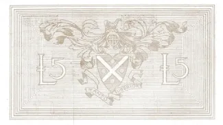 Scotland 5 Pounds, 1955 reverse