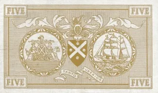 Scotland 5 Pounds, 1961-1967 reverse