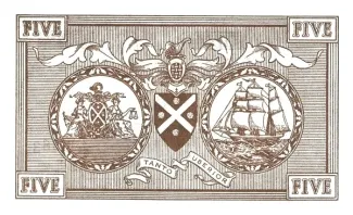 Scotland 5 Pounds, 1961 reverse