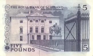 Scotland 5 Pounds, 1966-1967 reverse