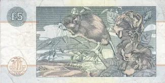 Scotland 5 Pounds, 1990-2002 reverse