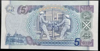 Scotland 5 Pounds, 1995-2006 reverse