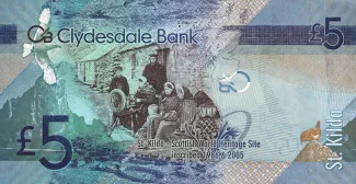 Scotland 5 Pounds, 2009 reverse