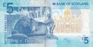 Scotland 5 Pounds, 2016 reverse