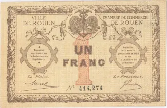 Seine-Maritime, Department of 1 Franc,  image