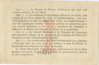 Seine-Maritime, Department of 1 Franc, reverse