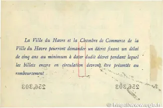 Seine-Maritime, Department of 1 Franc, 1914-1915 reverse