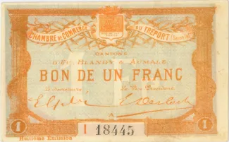 Seine-Maritime, Department of 1 Franc, 1916 image