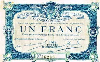 Seine-Maritime, Department of 1 Franc, 1917 obverse