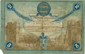 Seine-Maritime, Department of 2 Francs, 1920 reverse