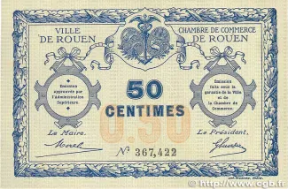Seine-Maritime, Department of 50 Centimes, 1920 image