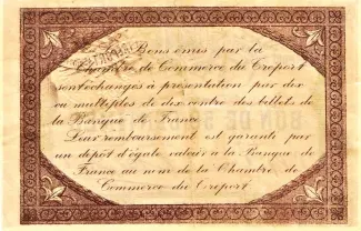 Seine-Maritime, Department of 50 Centimes, 1916 reverse