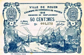 Seine-Maritime, Department of 50 Centimes, 1922 image