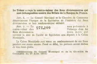 Seine-Maritime, Department of 50 Centimes, 1918-1922 reverse