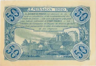 Seine-Maritime, Department of 50 Centimes, 1920 reverse