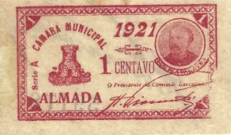 Setbal, District of 1 Centavos, 1921