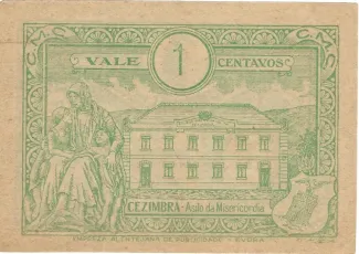 Setbal, District of 1 Centavo, 1921 reverse