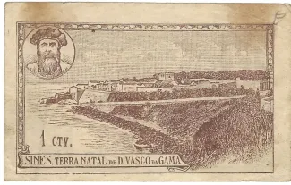 Setbal, District of 1 Centavo, 1922 reverse