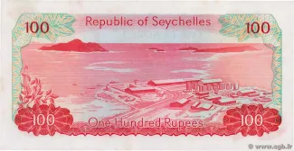 Seychelles 100 Rupees, 1977 reverse