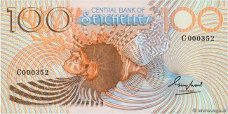 Seychelles 100 Rupees, 1983 image