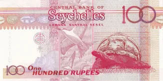Seychelles 100 Rupees, 1998-2010 reverse