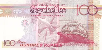 Seychelles 100 Rupees, 2001-2008 reverse