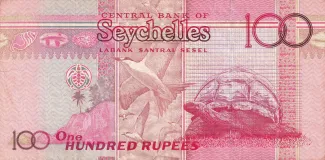 Seychelles 100 Rupees, 2011-2013 reverse